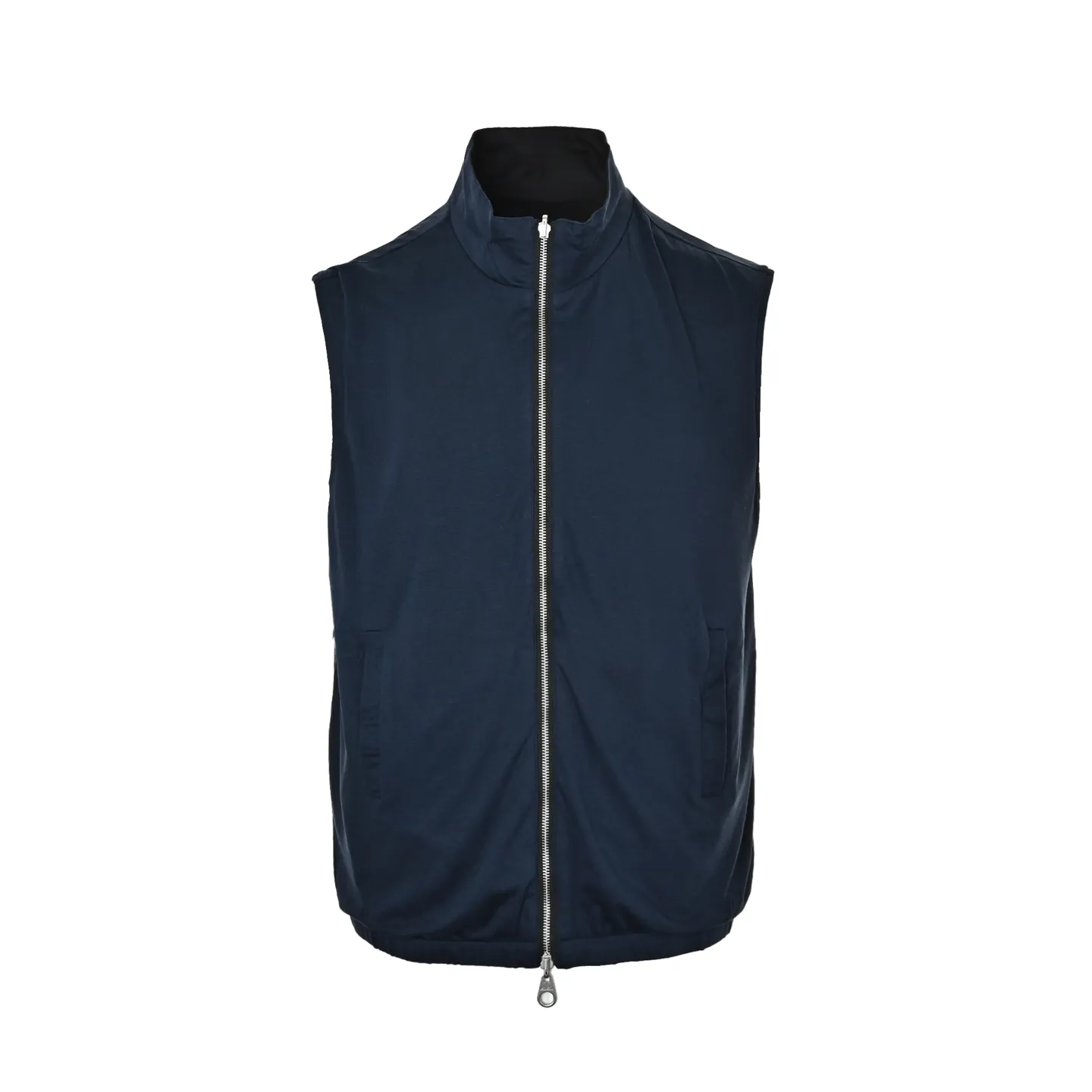 : Loro Piana/LP double-sided zippered wool nylon vest 13, purchased and developed from the original version. The fabric is made of nylon double 6 twill micro-elastic fabric, and the lining is made of 20% merino wool + 76% Lenzing Tencel fabric. It has a customized 15μm high-permeability membrane, which restores the original windproof and waterproof while still being breathable. It is different from the market version which has a hard and thick feel and looks like a raindrop when worn. Customized original 1:1 accessories, double zipper, perfect details. Size:48 50 52 54